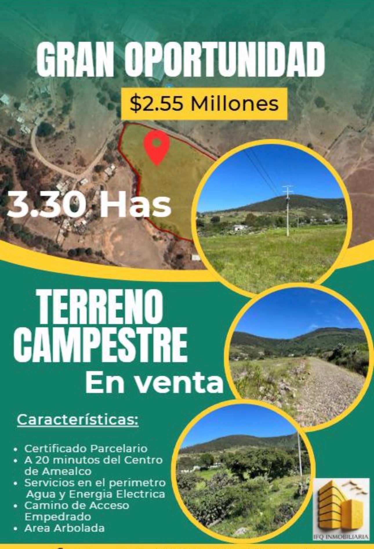 Terreno en venta en Amealco, Querétaro — Precio de oportunidad