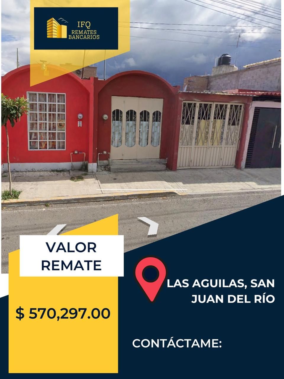 Remate bancario en Las Águilas, San Juan del Río, Querétaro